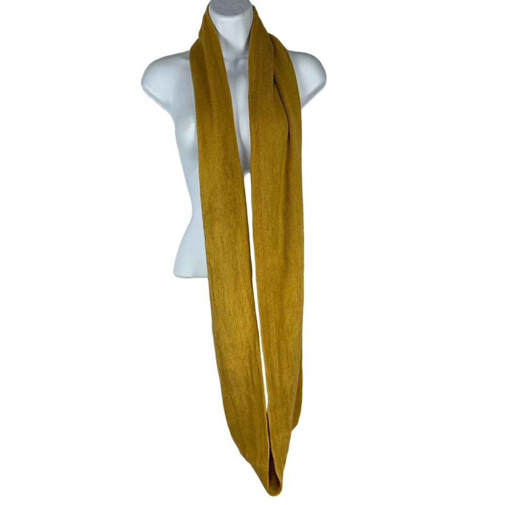 Women's Long 100% Acrylic Infinity Scarf Sunflower Yellow